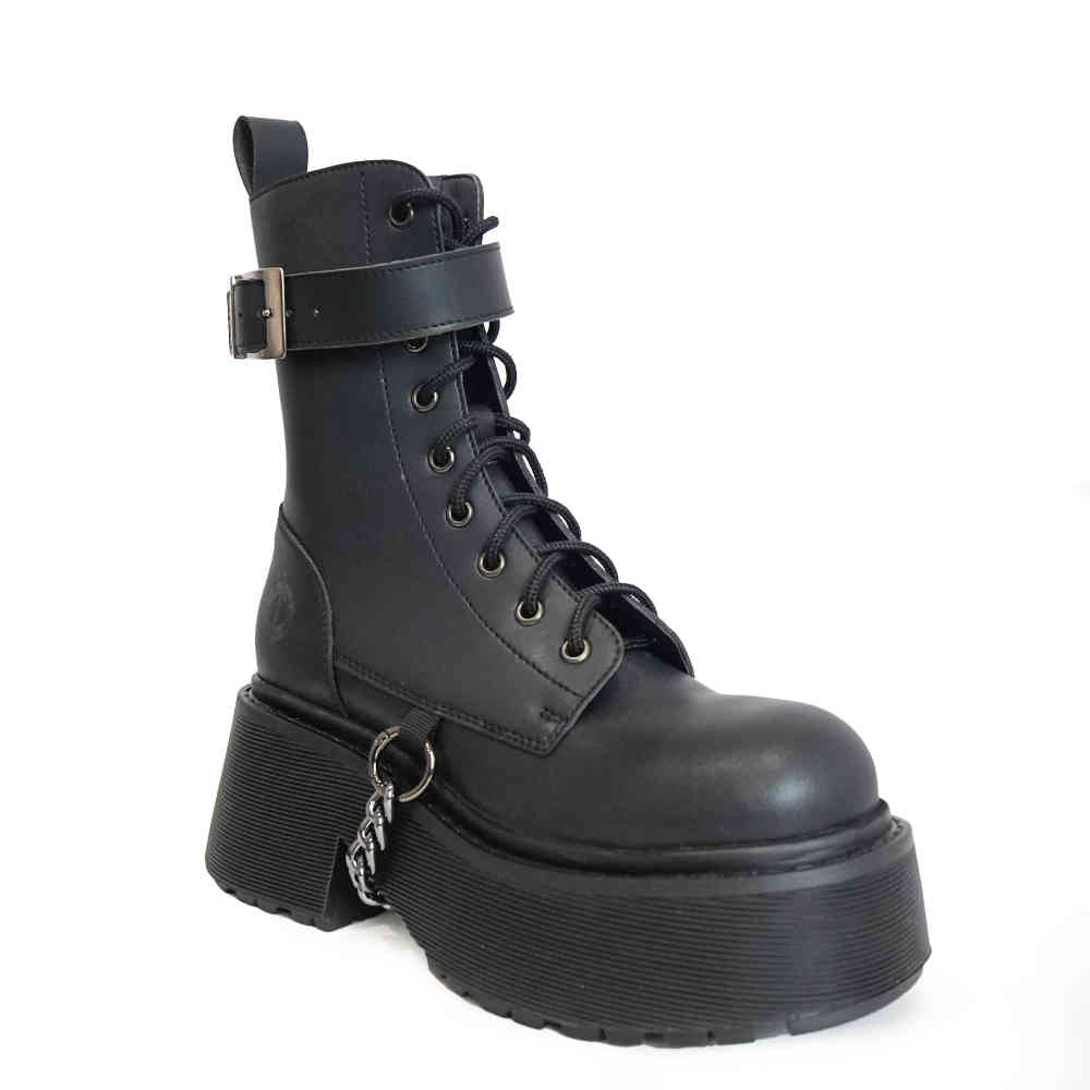 Altercore - Kezar Vegan Bottes de plate-forme - Noir